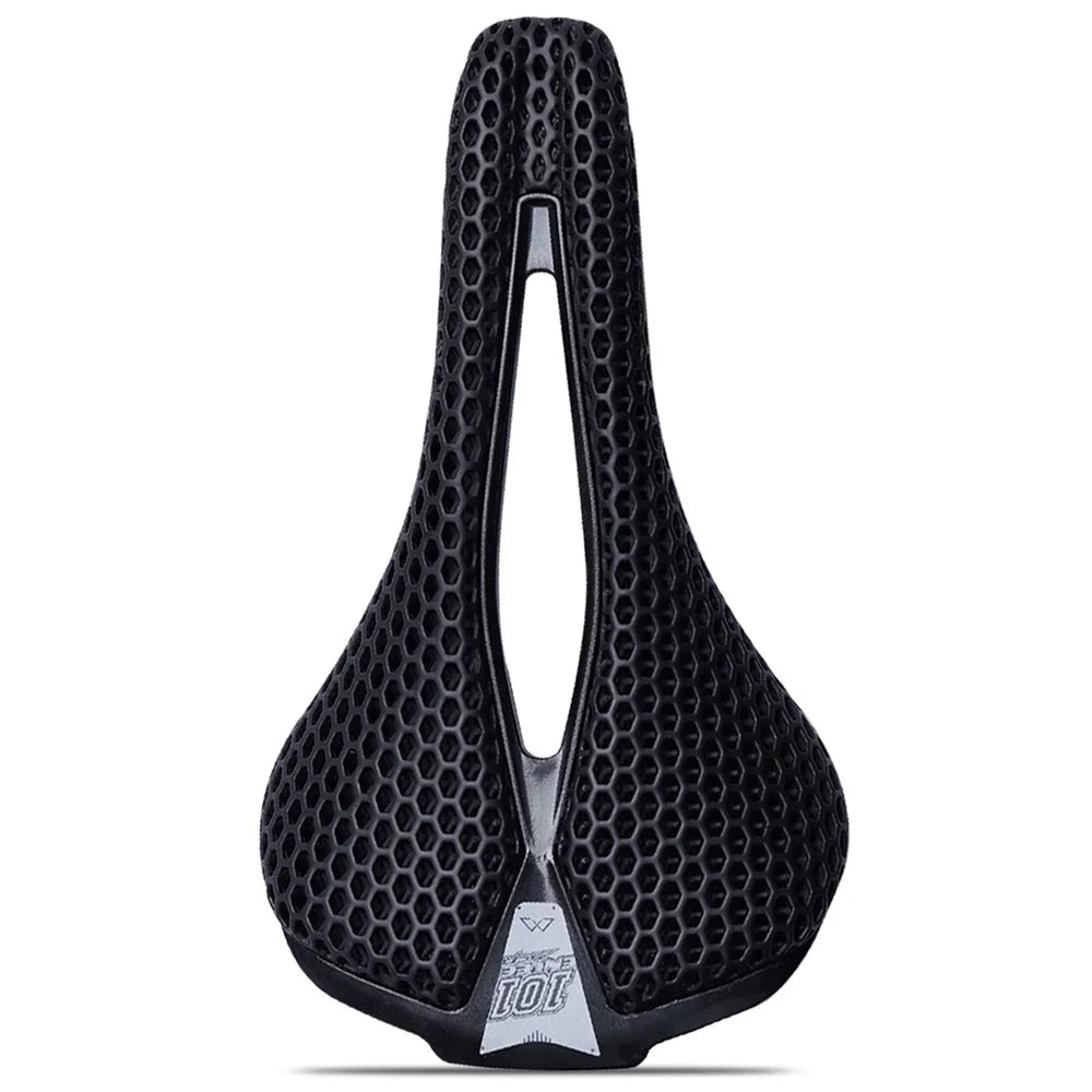 ENLEE 250x140x17mm 3D Printing Bike Saddle Carbon Fiber Breathable Honeycomb Bicycle Seat, Nylon Type - 1