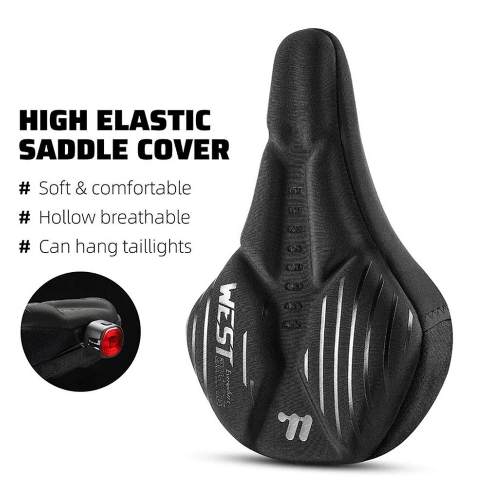 WEST BIKING YP0801224 Breathable Design Bike Saddle Cushion Bicycle Seat Cover with Rain Cover - 2