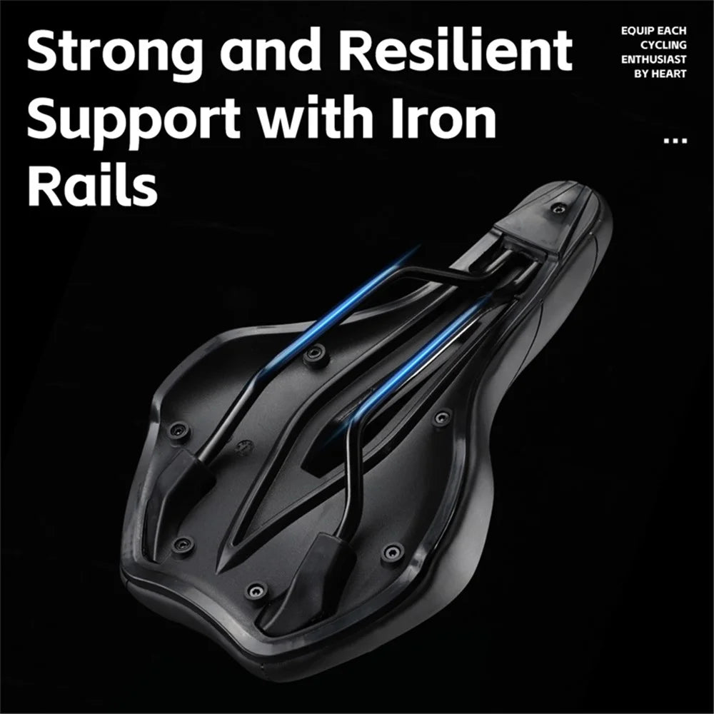 WEST BIKING Bicycle Saddle for Mountain and Road Bikes Shock-Absorbing Bike Seat - Hollow Style - 6