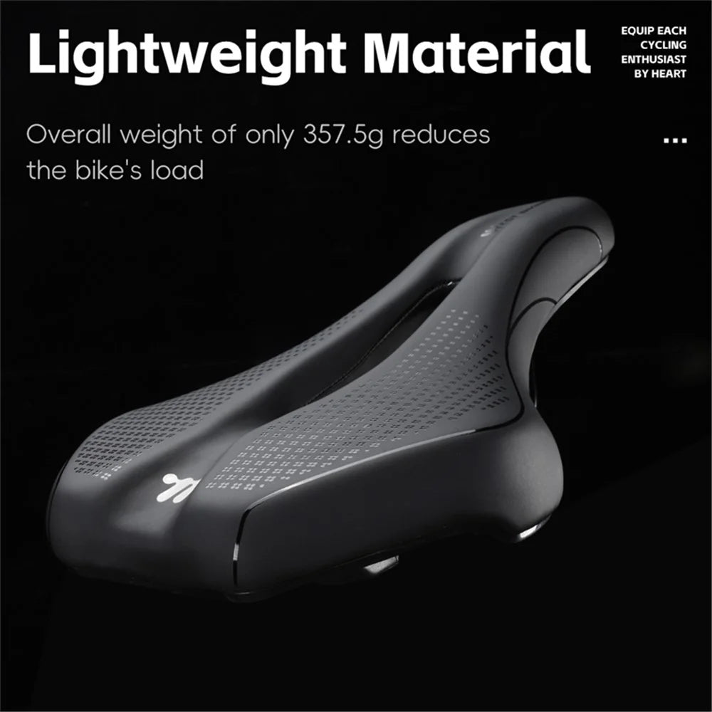 WEST BIKING Bicycle Saddle for Mountain and Road Bikes Shock-Absorbing Bike Seat - Hollow Style - 7