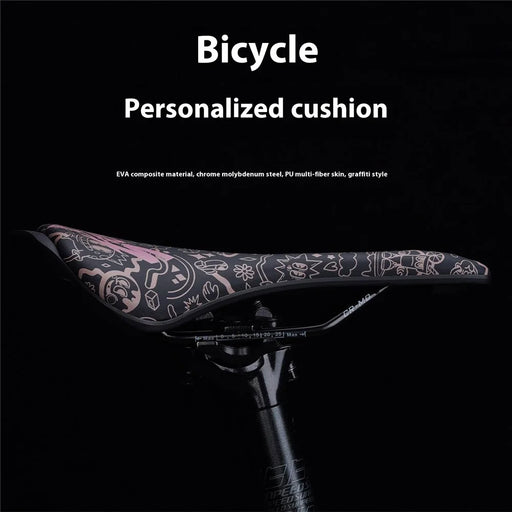 ENLEE RS Sport Saddle EVA+PU Microfiber Leather Cycling Bike Hollow Breathable Seat - Style A - 2