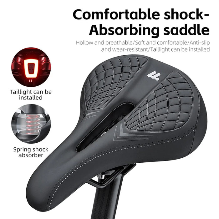 WEST BIKING 0801238B0000 Bicycle Saddle Comfort Shock Absorbing Bike Seat (Basic Style) - 2