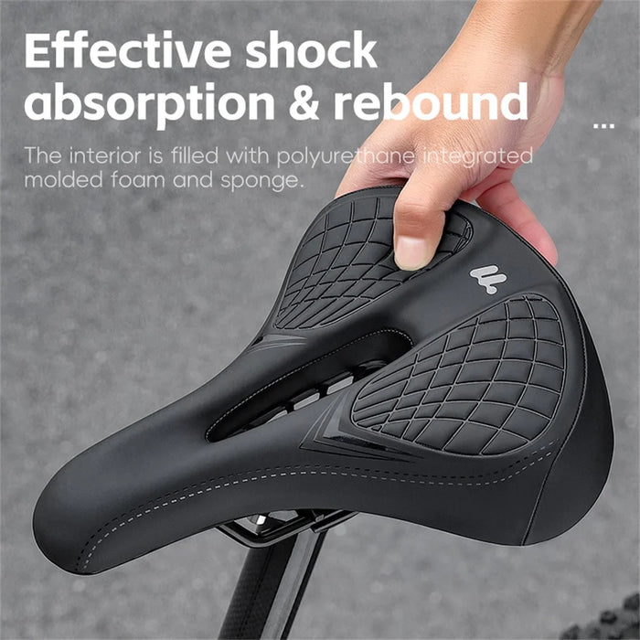 WEST BIKING 0801238B0000 Bicycle Saddle Comfort Shock Absorbing Bike Seat (Basic Style) - 4