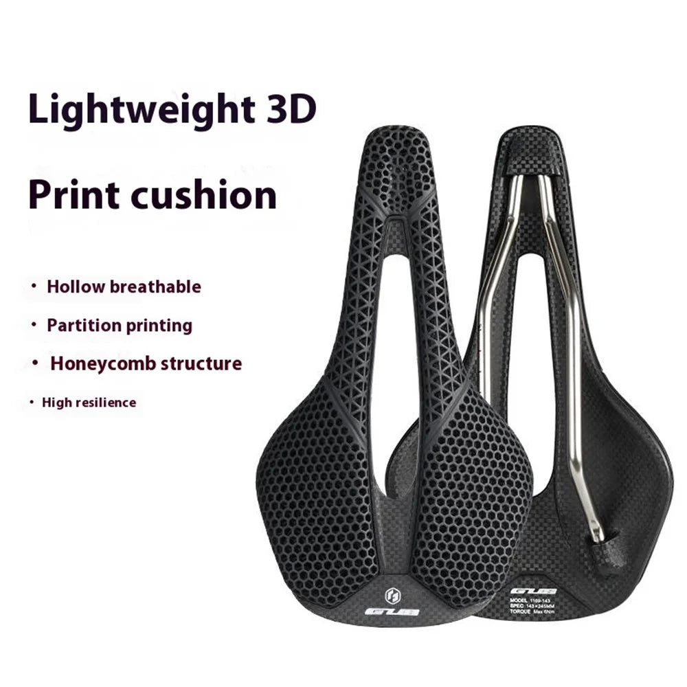 GUB 1169-143 3D Printed Bike Saddle MTB Road Cycling Breathable Honeycomb Lightweight Seat Cushion - 2