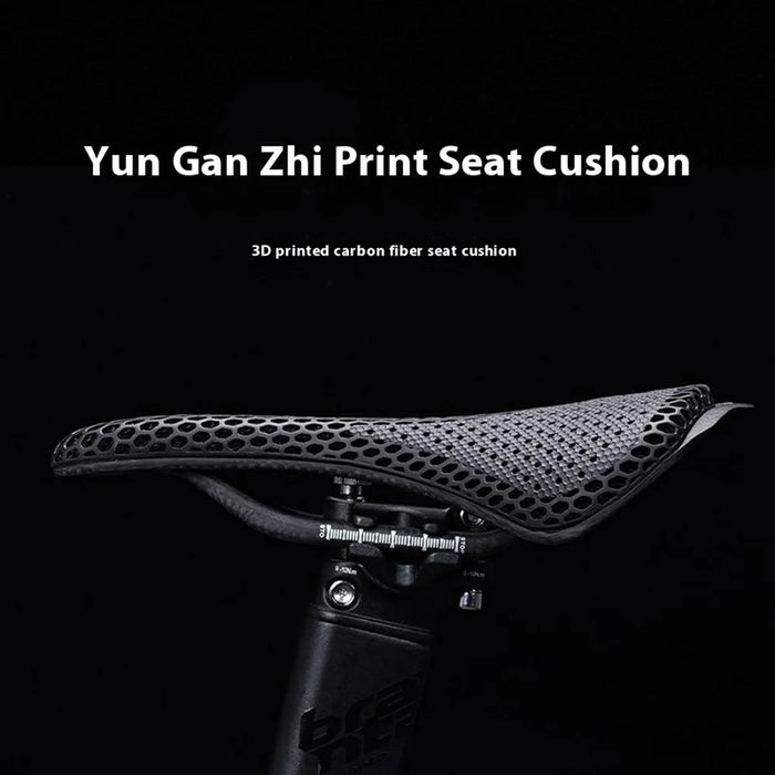 ENLEE E22144 3D Printed Carbon Fiber Saddle for Road Mountain Bike Shock Absorbing Cycling Seat Cushion - 3