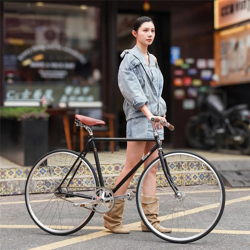 ROCKBROS Retro Bicycle Saddle Microfiber Leather Comfort Riding Shock Absorbing Spring Bike Seat - 7