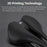 WEST BIKING YP0801249 3D Printed Bicycle Saddle Titanium Alloy Nylon Fiber Seat Cushion for MTB Bikes, 245 x 145mm - 4