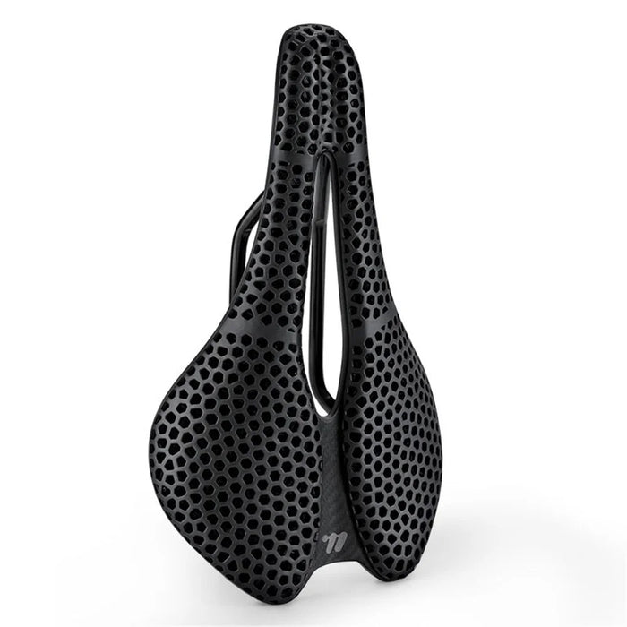 WEST BIKING YP0801248 3D Printed Bicycle Saddle Chromoly Steel Nylon Fiber Seat Cushion for MTB Bikes, 245 x 145mm - 5
