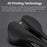 WEST BIKING YP0801248 3D Printed Bicycle Saddle Chromoly Steel Nylon Fiber Seat Cushion for MTB Bikes, 245 x 145mm - 7