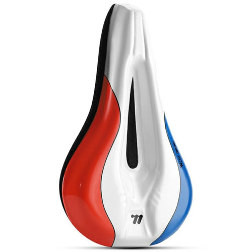 WEST BIKING YP0801256 Bicycle Cycling Seat Cover Road Bike Memory Foam Soft Saddle Cover - Red / Blue / White - 1
