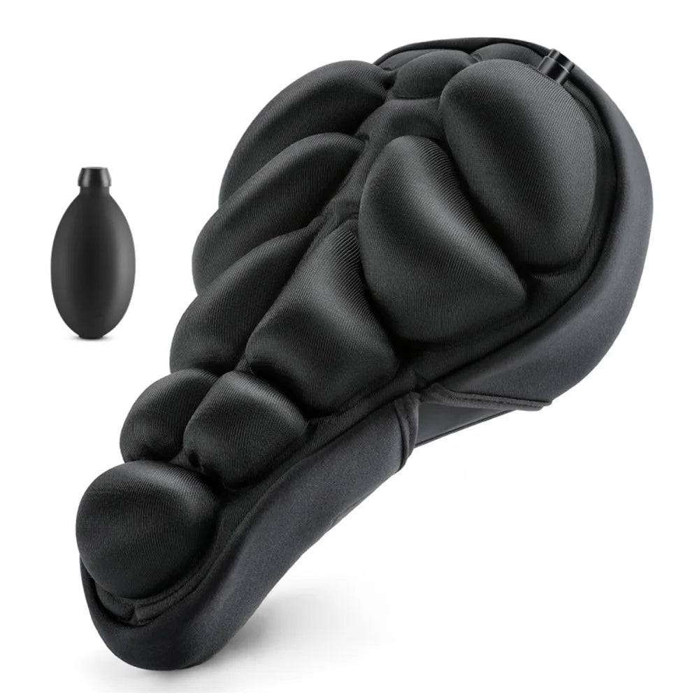 WEST BIKING YP0801260 Size L Inflatable 3D Air Cushion Bike Seat for Mountain Bike Shockproof Cycling Saddle Pad - 1