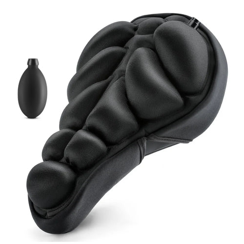 WEST BIKING YP0801260 Size L Inflatable 3D Air Cushion Bike Seat for Mountain Bike Shockproof Cycling Saddle Pad - 1