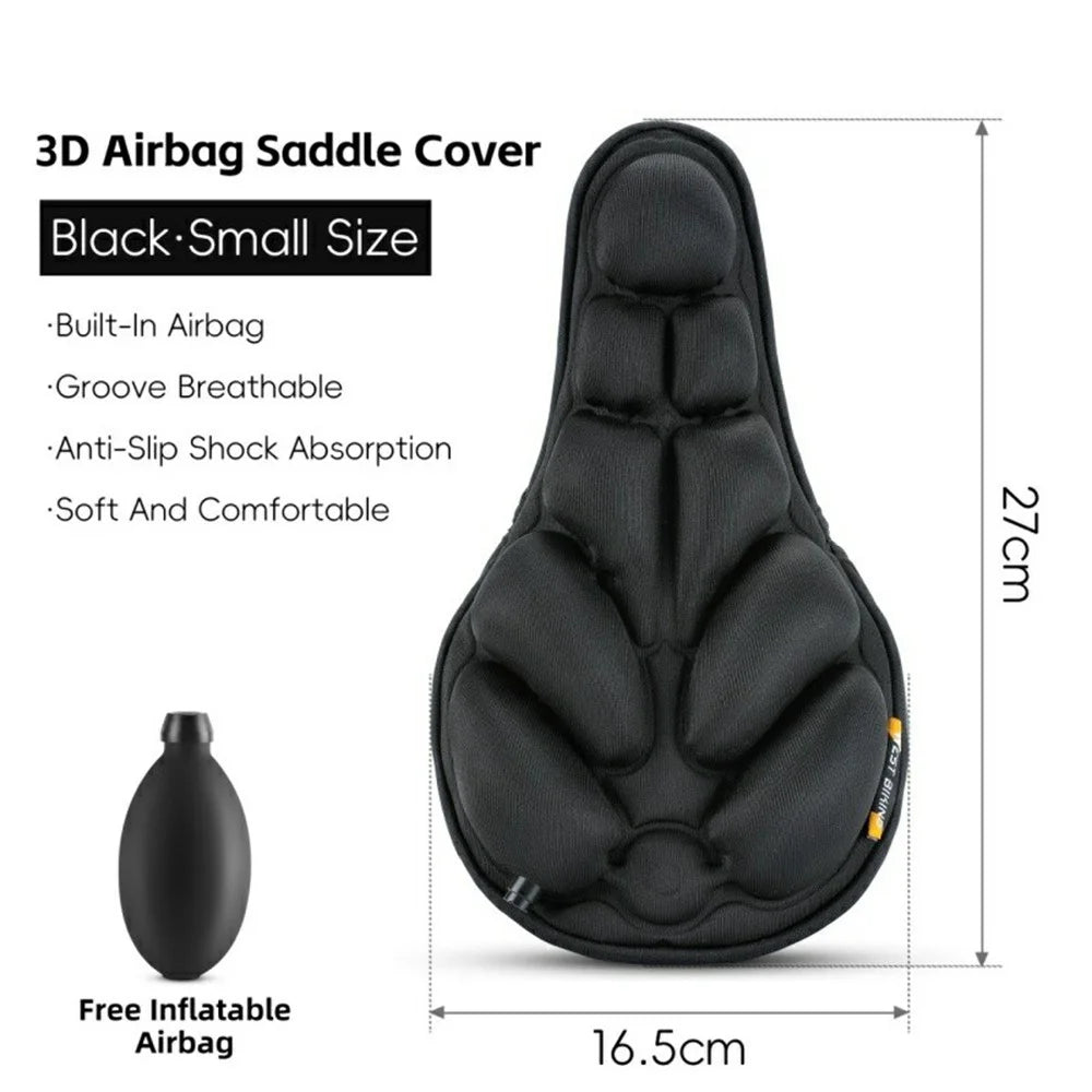 WEST BIKING YP0801259 Size S Inflatable 3D Air Cushion Bike Seat for Mountain Bike Shockproof Cycling Saddle Pad - 2