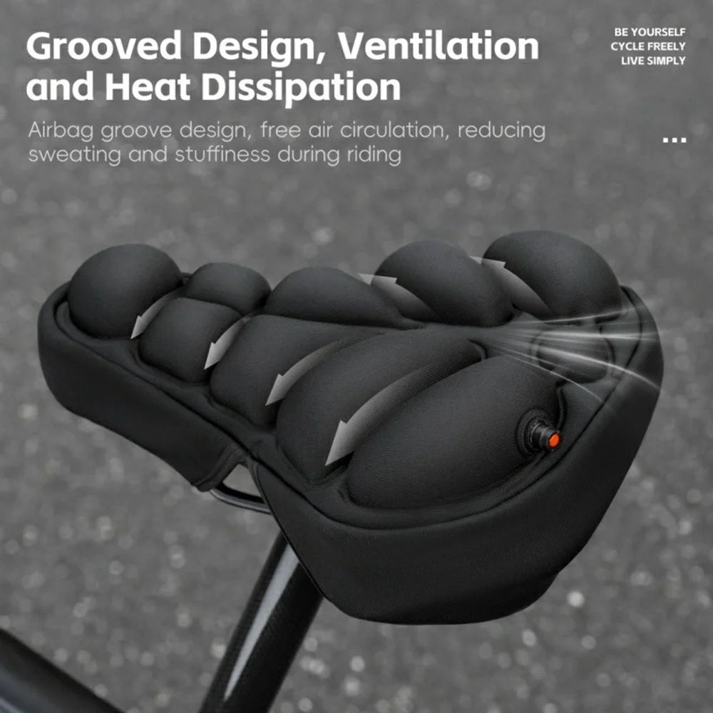 WEST BIKING YP0801259 Size S Inflatable 3D Air Cushion Bike Seat for Mountain Bike Shockproof Cycling Saddle Pad - 6