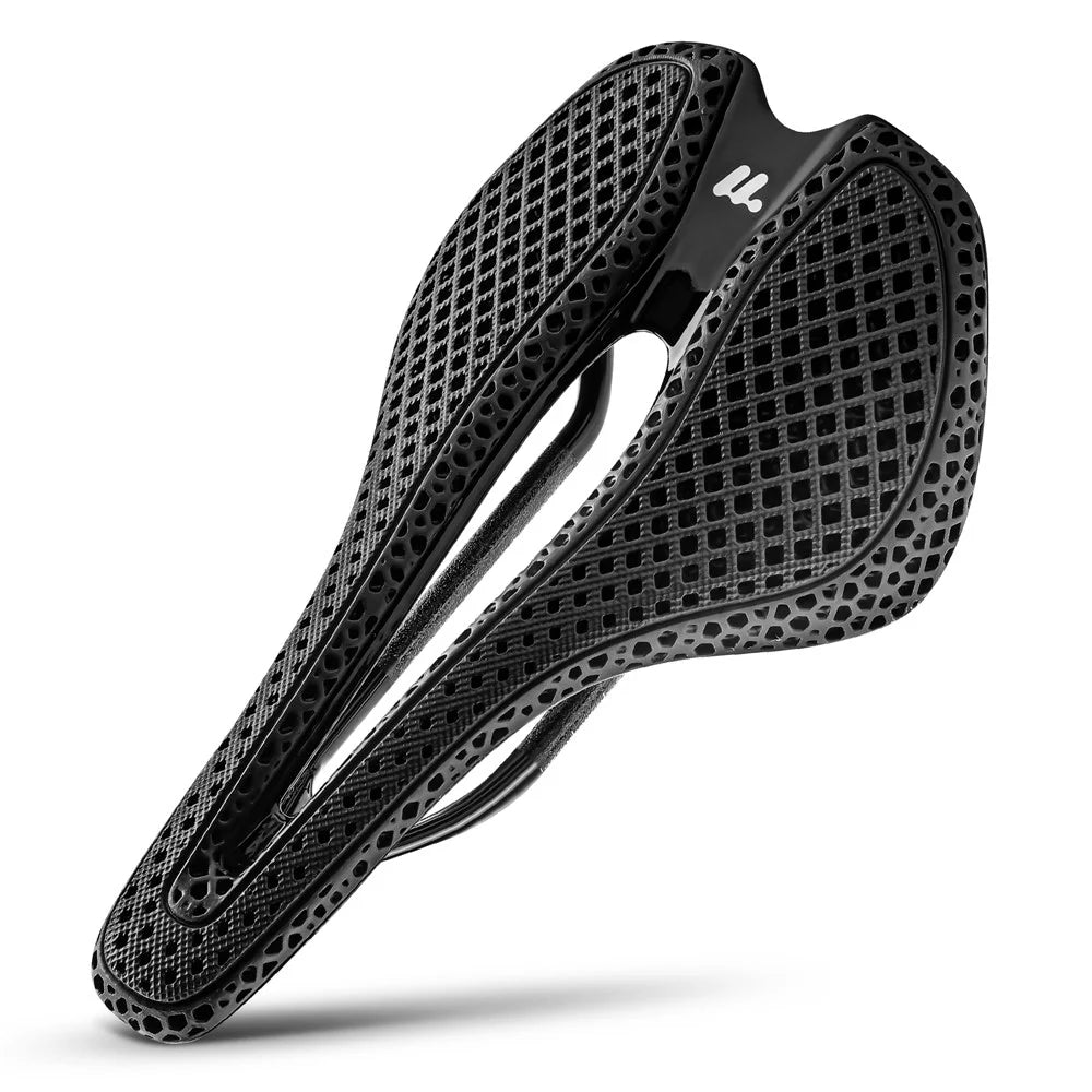 WEST BIKING YP0801262 3D Printed Carbon Fiber Saddle Shockproof Cycling Seat Cushion for Mountain Bike - 1