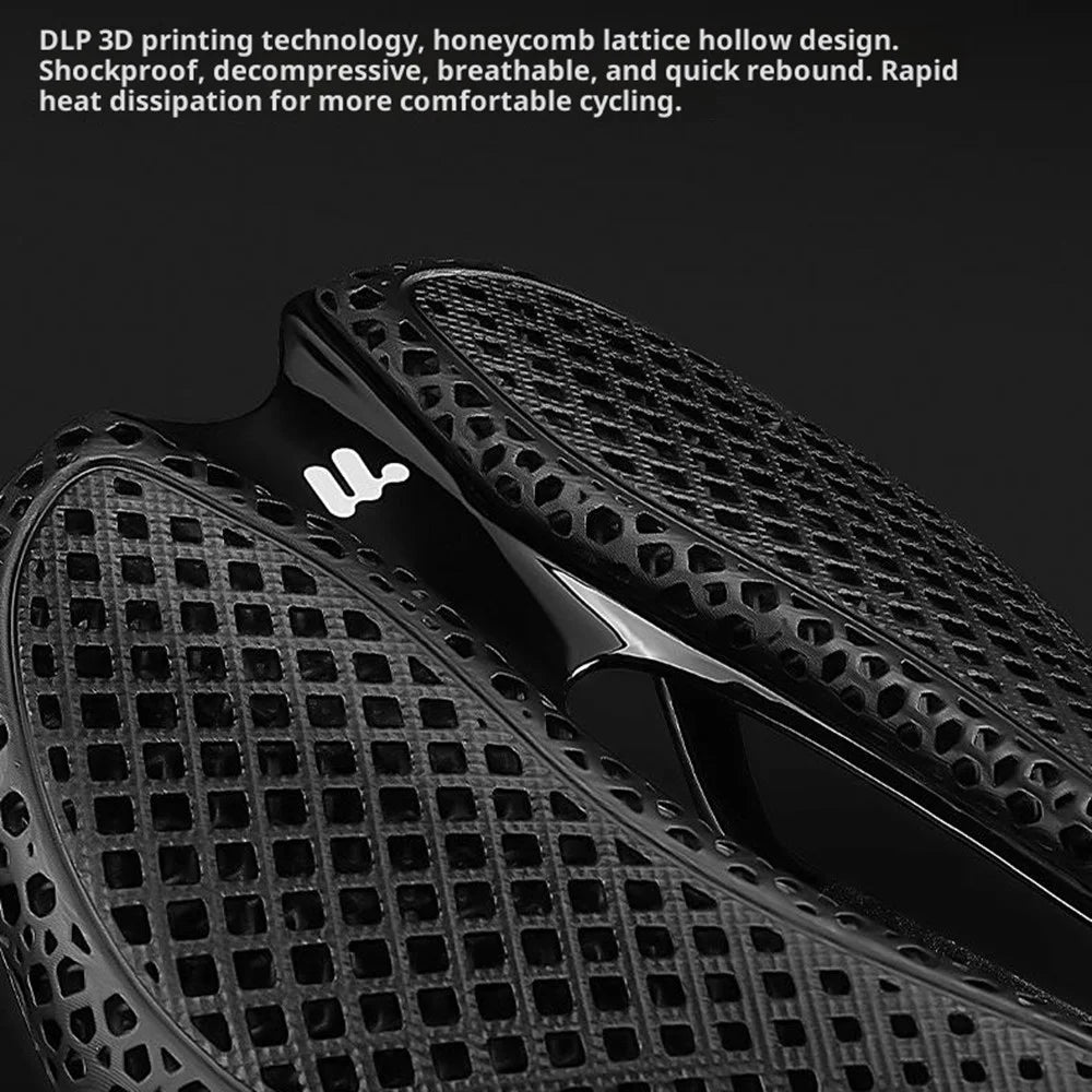WEST BIKING YP0801262 3D Printed Carbon Fiber Saddle Shockproof Cycling Seat Cushion for Mountain Bike - 5