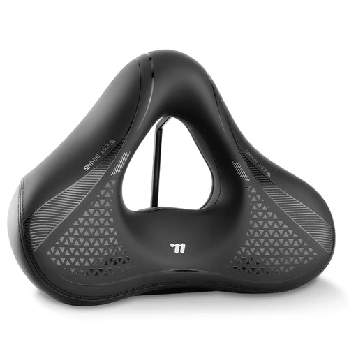 WEST BIKING YP0801261 Shock Absorption Bike Seat Anti Slip Wear Resistant Cycling Saddle Pad for Mountain Road Bike - Black /  M - 1