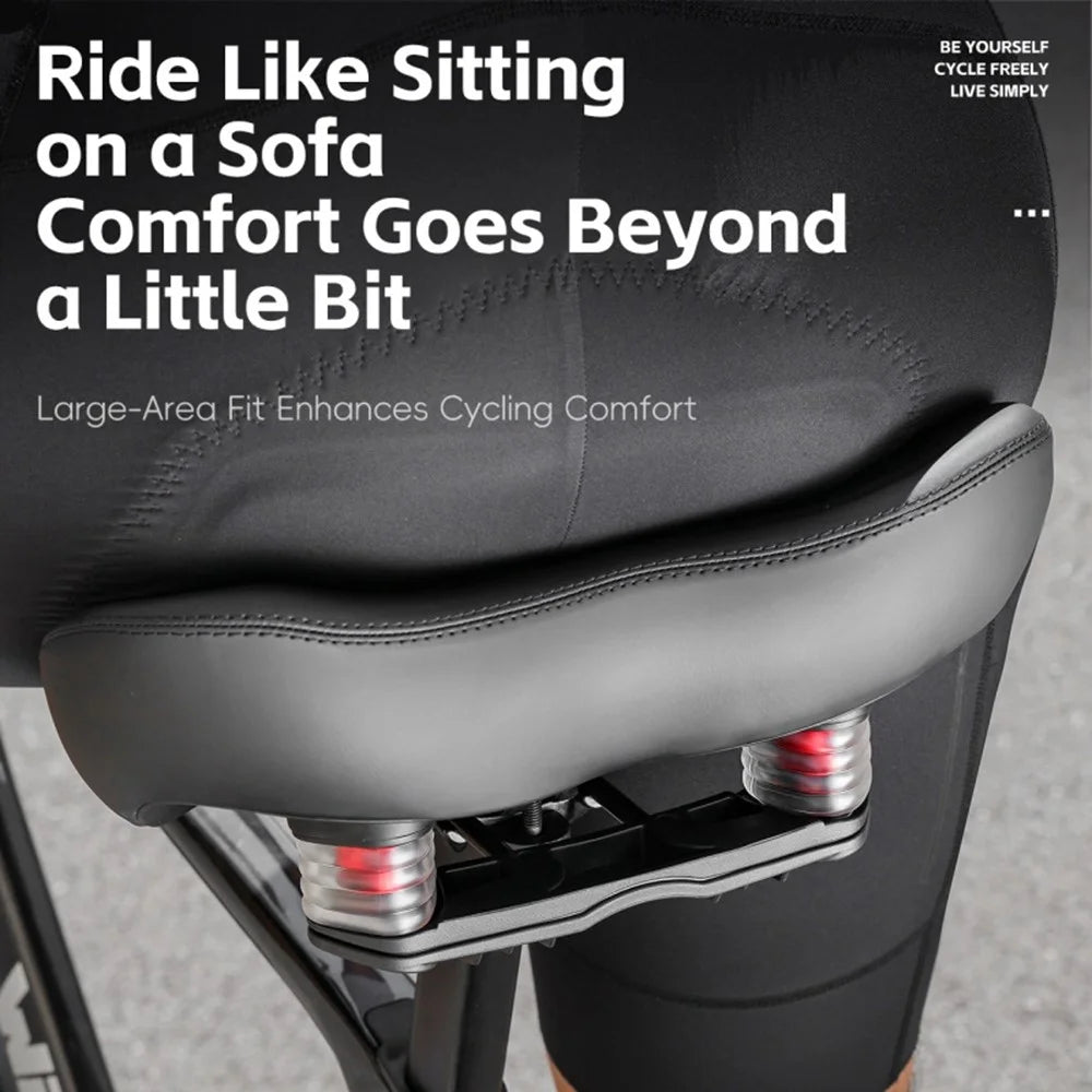 WEST BIKING YP0801261 Shock Absorption Bike Seat Anti Slip Wear Resistant Cycling Saddle Pad for Mountain Road Bike - Black /  M - 7