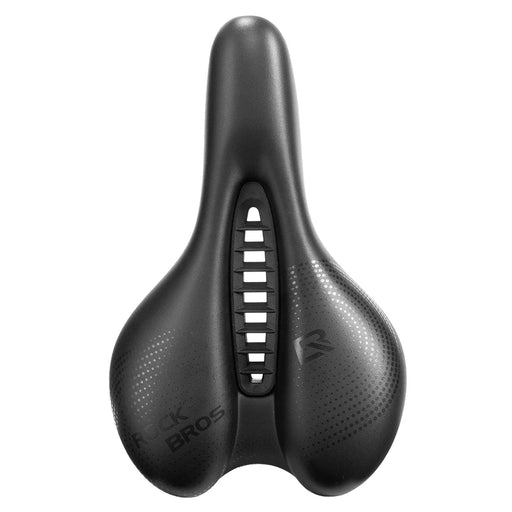 ROCKBROS 6868T PU Leather Bike Saddle Central Hollow Seat Cushion for Mountain Road Folding Bicycle - Black - 1