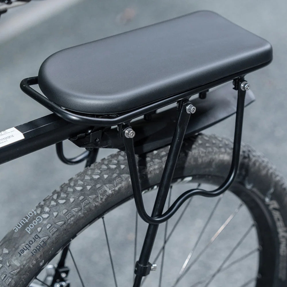 ROCKBROS 380038001 For Mountain Road Bike Rear Rack Seat Pad Waterproof PU Leather Cargo Carrier Cushion - Black - 3