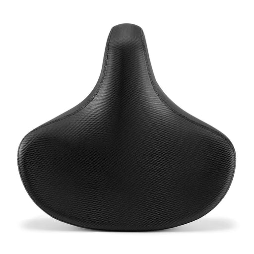 ROCKBROS Shock Absorption Bicycle Saddle Thick Cushioned PU Leather Bike Seat for Mountain Road Bike - Black - 1