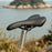 ROCKBROS 1020C Bike Saddle Shock Absorbing Seat PU Leather for MTB Road Folding Bike - Black - 2