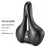 WEST BIKING YP0801268 Bike Saddle 4cm Memory Foam Cushioned Seat Shockproof for Road Mountain Bike - Black - 3