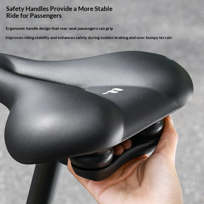 WEST BIKING YP0801268 Bike Saddle 4cm Memory Foam Cushioned Seat Shockproof for Road Mountain Bike - Black - 4