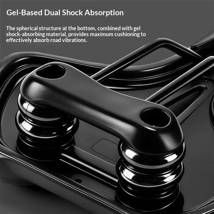 WEST BIKING YP0801268 Bike Saddle 4cm Memory Foam Cushioned Seat Shockproof for Road Mountain Bike - Black - 5