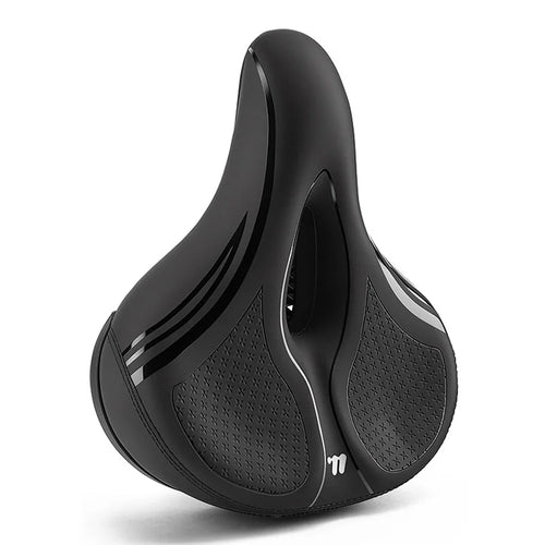 WEST BIKING YP0801269 Bicycle Saddle 7cm Thick Cushion Extra Wide Shock Absorbing Bike Seat - Black - 1