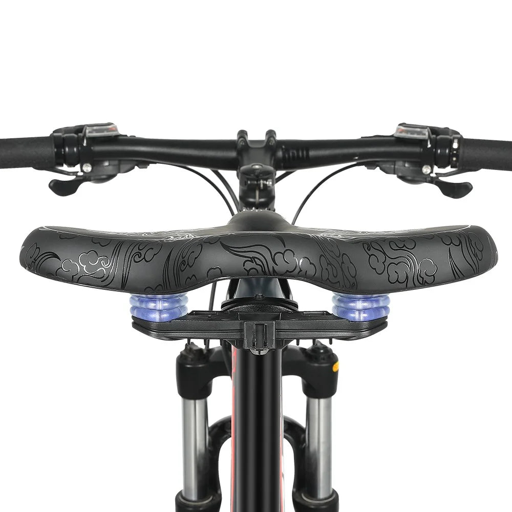 WEST BIKING Extra Wide Shock Absorption Hollow Bicycle Saddle Bike Seat Cushion - Flying Phoenix - 5
