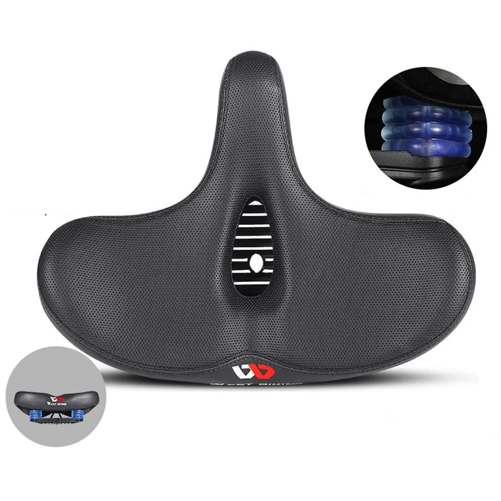 WEST BIKING YP0801125 Shockproof Breathable Mountain Bike MTB Road Bicycle Large Saddle Seat Cushion - Hollow Out Style - 1