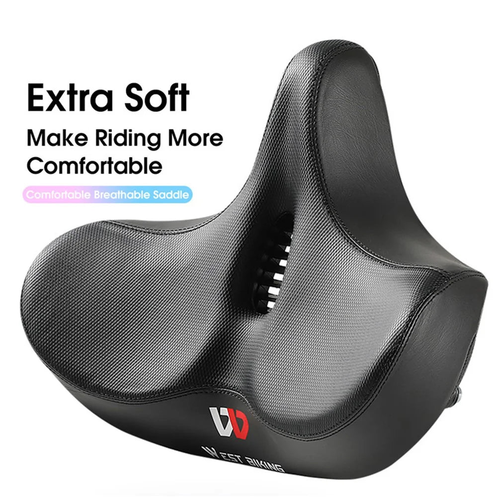 WEST BIKING YP0801125 Shockproof Breathable Mountain Bike MTB Road Bicycle Large Saddle Seat Cushion - Hollow Out Style - 3