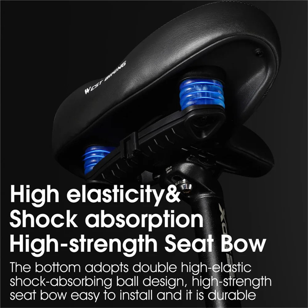 WEST BIKING YP0801125 Shockproof Breathable Mountain Bike MTB Road Bicycle Large Saddle Seat Cushion - Hollow Out Style - 6
