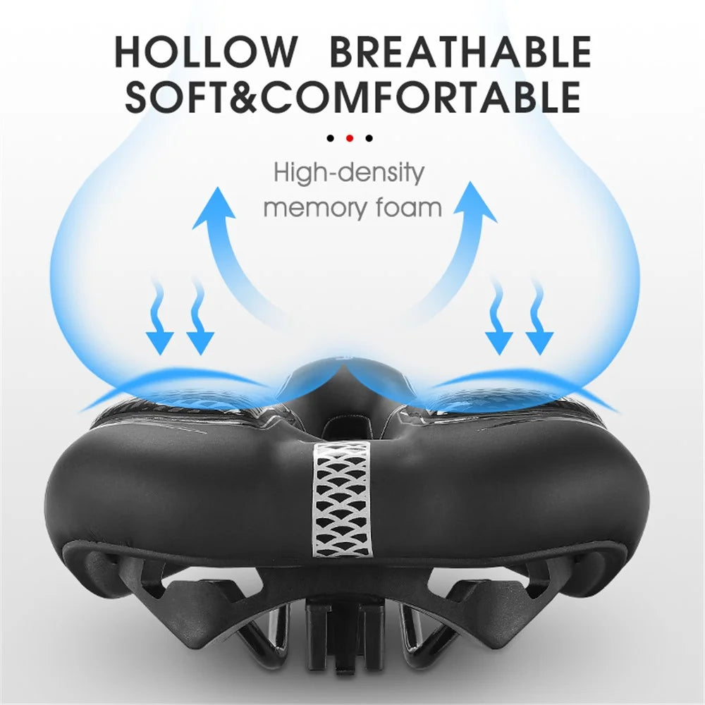 WEST BIKING YP0801128-129 Shockproof Bike Saddle Breathable MTB Road Bicycle Seat Cushion - Fish Scale Point (Sponge Type) - 5