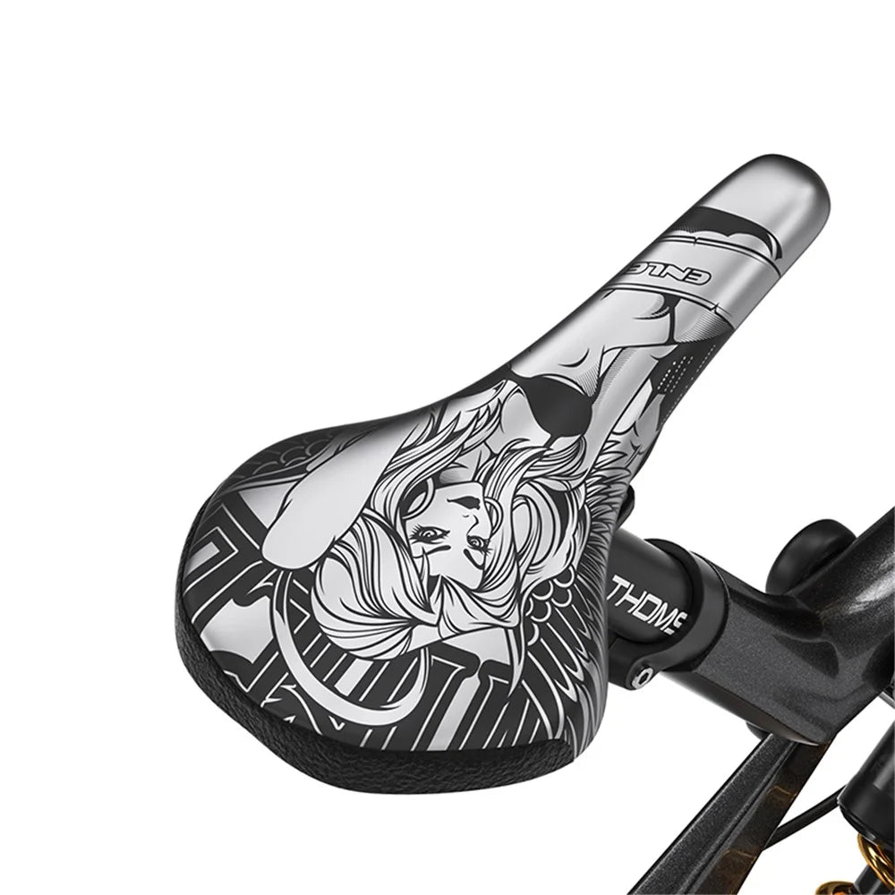 ENLEE ZD-B834 Cycling Sponge Padded Bicycle Cushion Shock-absorption MTB Bike Saddle Seat - Warrior - 2