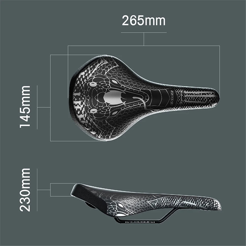 ENLEE ZD-B834 Cycling Sponge Padded Bicycle Cushion Shock-absorption MTB Bike Saddle Seat - Warrior - 6