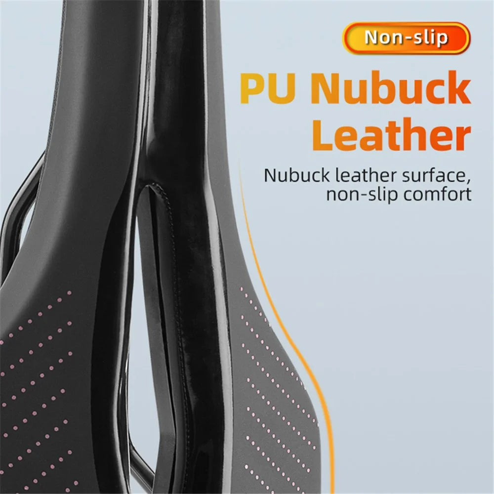 ROCKBROS 38210005001 Shock-absorption MTB Bike Saddle Seat Breathable PU Leather Bicycle Cushion - 3