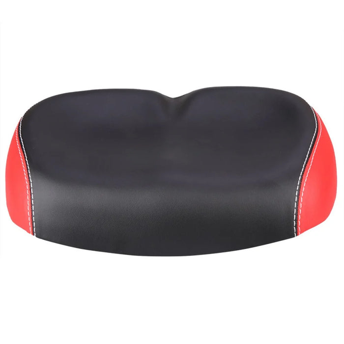 Bicycle Seat Mountain Bike Seat Cushion Shock Absorption No Nose Saddle Riding Equipment - Red - 1