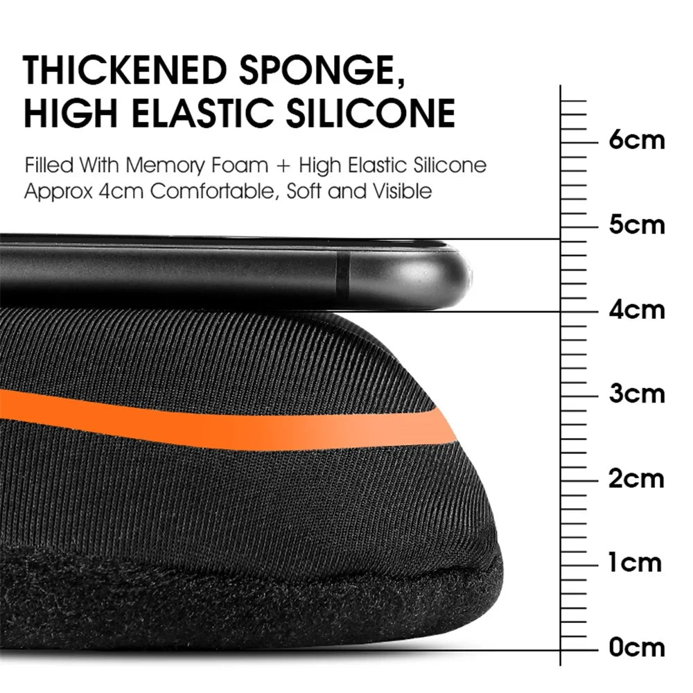 WEST BIKING YP0801143 Bike Cycling Saddle Thicken Breathable Shock-absorption Bicycle Seat Cushion with Rainproof Cover - Orange - 7