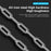 WEST BIKING YP0705089 1.5m Anti-Theft Bike Chain Lock 4 Digit Combination Alloy Keyless Bicycle Locks for Bikes, Scooter, Door - 6