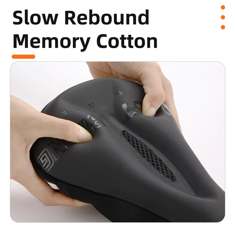 WEST BIKING YP0801172 Bike Cycling Saddle Cover Thicken Silicone Shock-absorption Bicycle Seat Cushion - 3