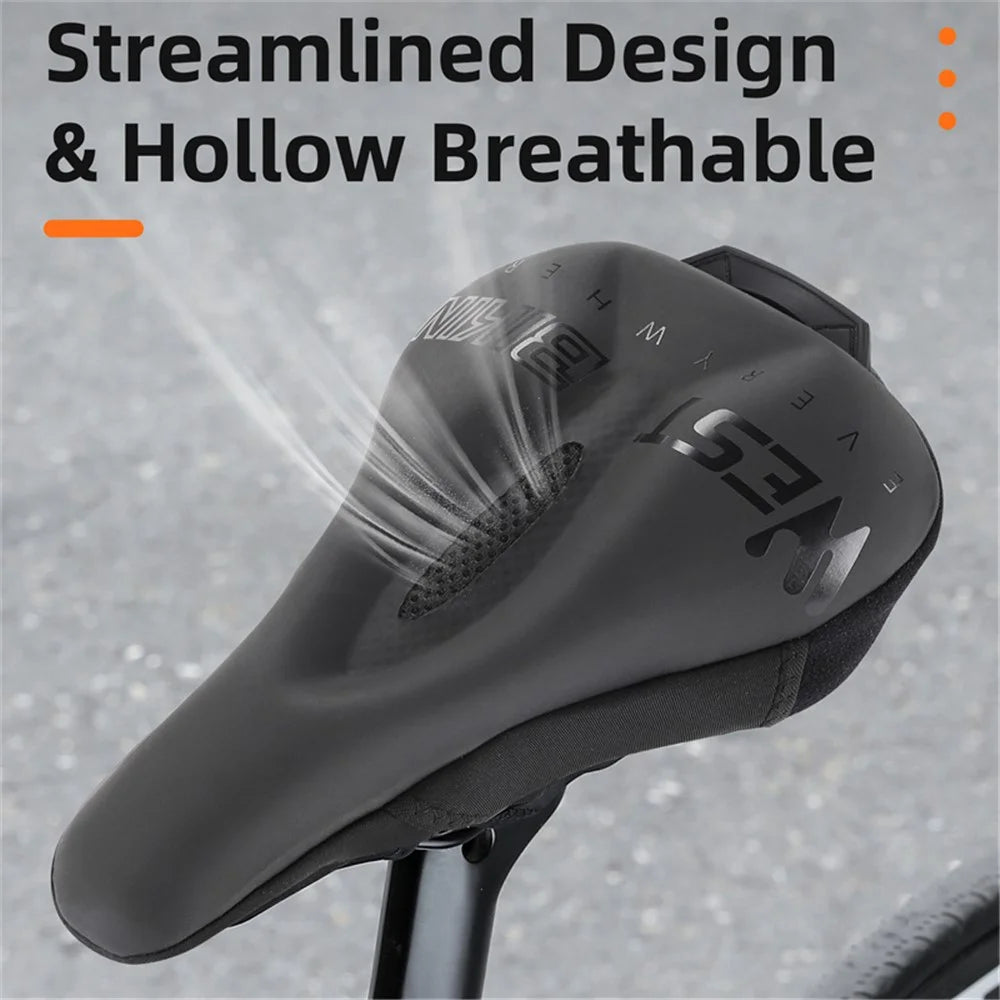 WEST BIKING YP0801172 Bike Cycling Saddle Cover Thicken Silicone Shock-absorption Bicycle Seat Cushion - 5