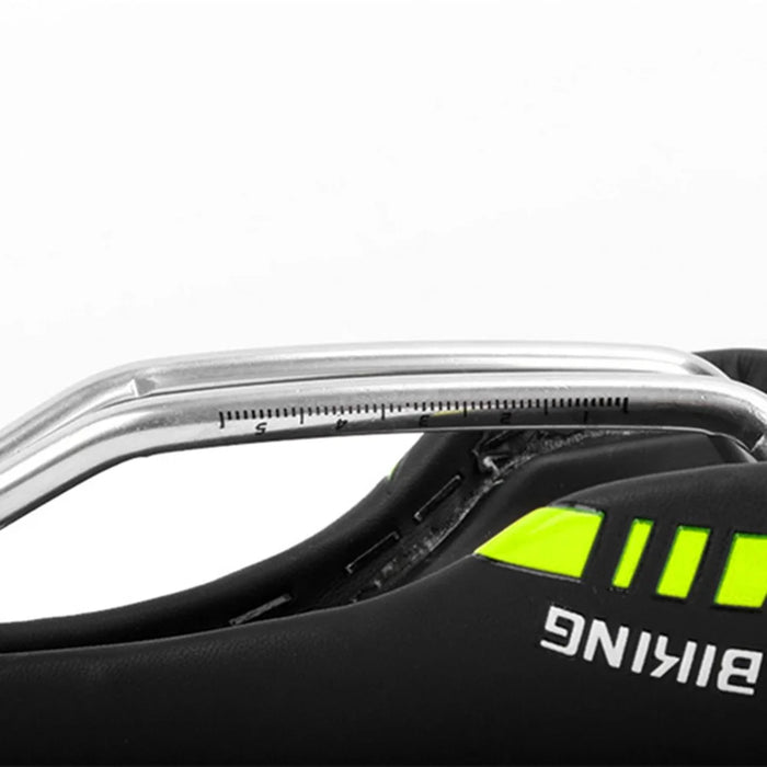 WEST BIKING YP0801072 PU Leather Bike Saddle Breathable Hollow Shock-absorption Bicycle Seat Cushion - Black - 7