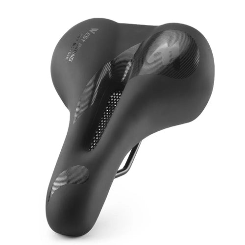 WEST BIKING YP0801176 PU Leather Bike Cycling Saddle Hollow Breathable Bicycle Seat Cushion - Hollow Breathable Style - 1
