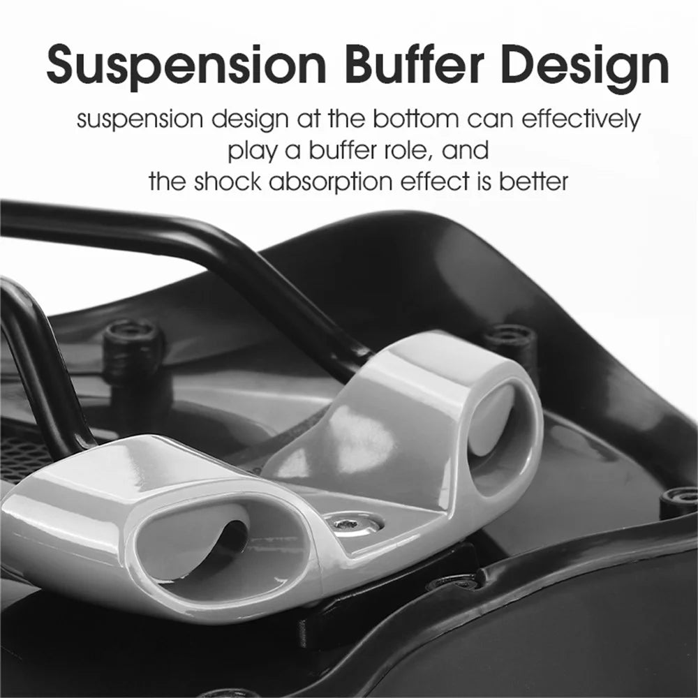 WEST BIKING YP0801176 PU Leather Bike Cycling Saddle Hollow Breathable Bicycle Seat Cushion - Hollow Breathable Style - 5