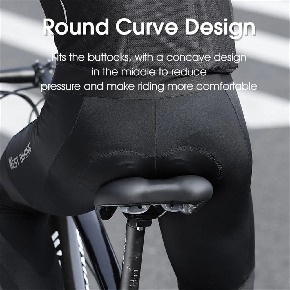 WEST BIKING YP0801176 PU Leather Bike Cycling Saddle Hollow Breathable Bicycle Seat Cushion - Hollow Breathable Style - 7
