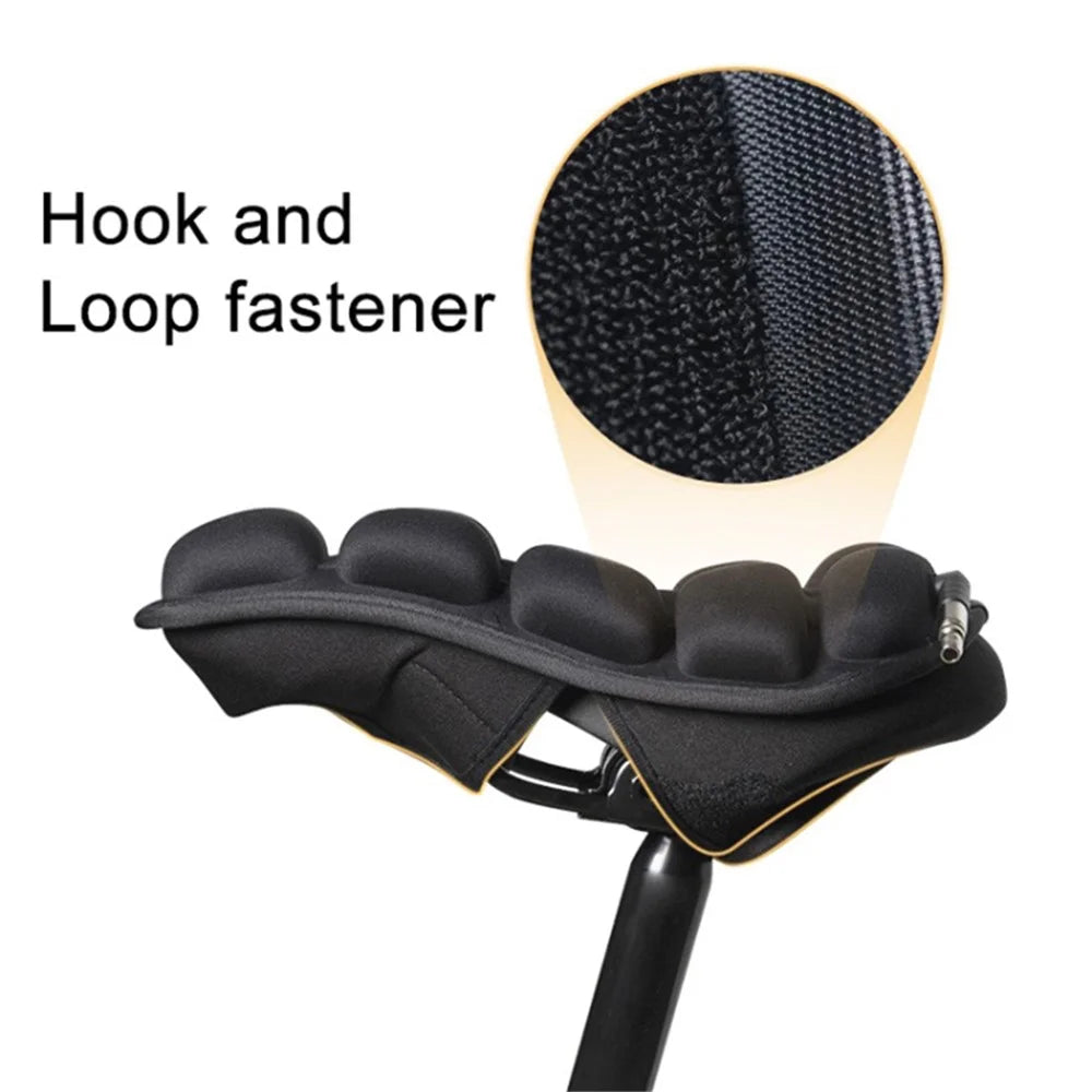 BC-203 Bicycle Folding Cushion Seat Cover with Pump, Inflatable Airbag Bike Seat Cover, Size: M - 2