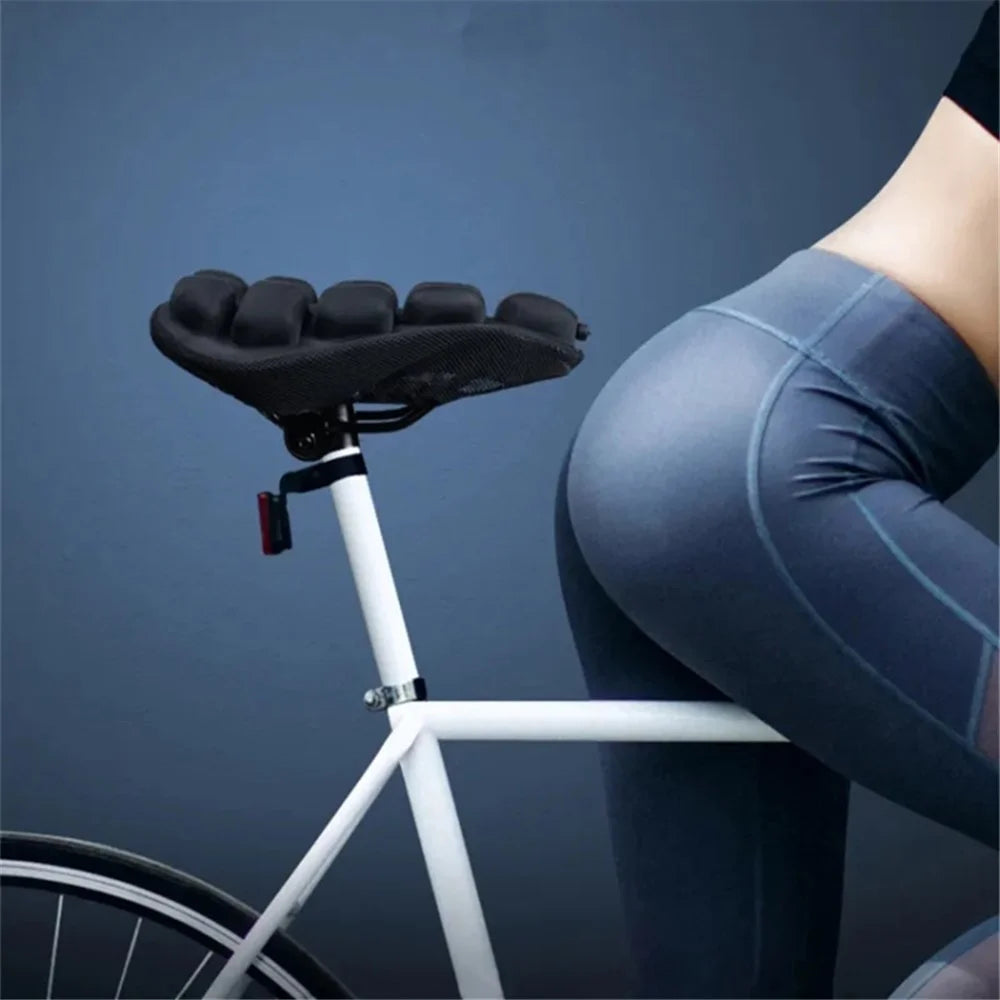 BC-203 Bicycle Folding Cushion Seat Cover with Pump, Inflatable Airbag Bike Seat Cover, Size: M - 5