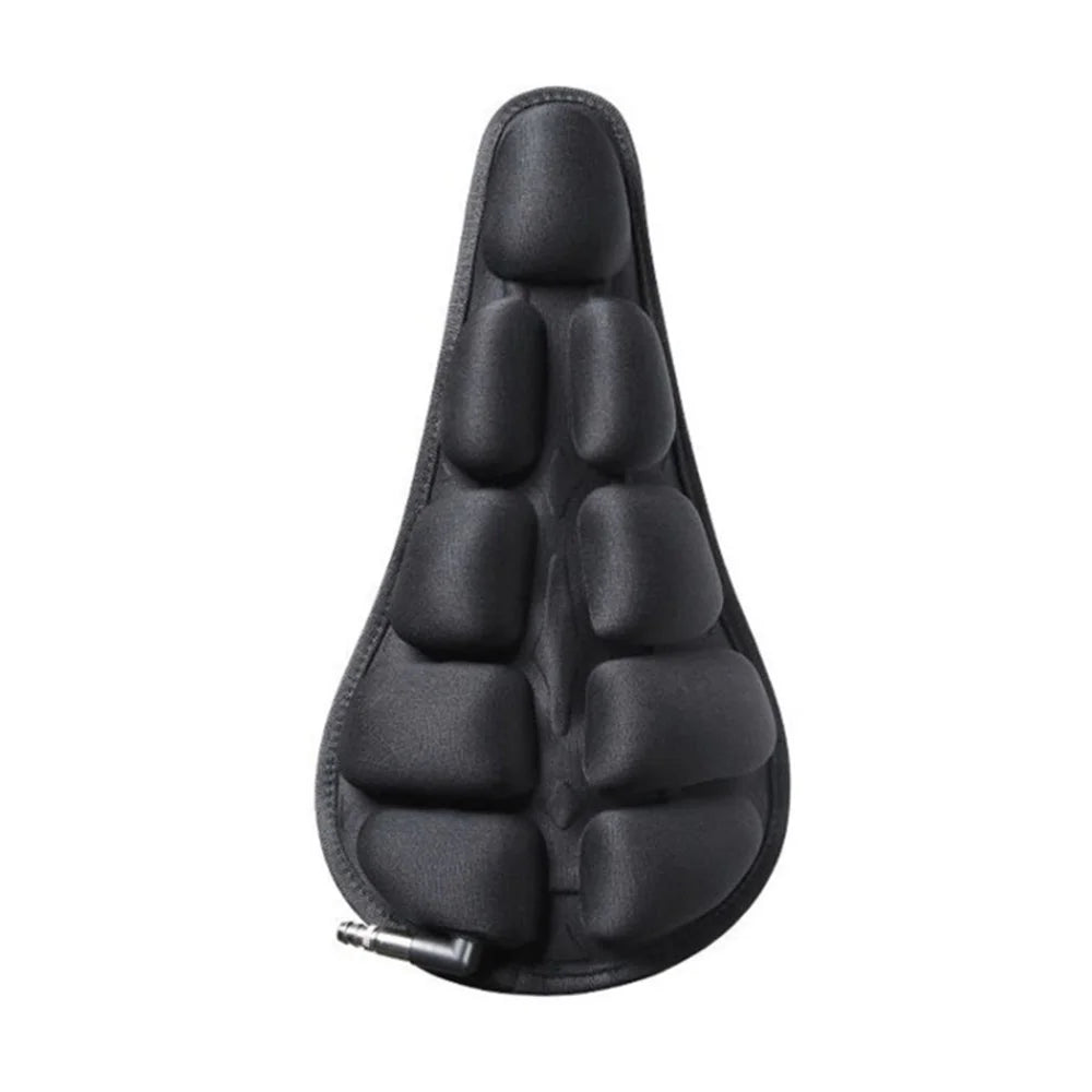 BC-203 2.0 Black Bike Folding Cushion Seat Cover Inflatable Airbag Bicycle Seat Cover with Pump, Size: S - 2